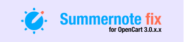 Фікс для редактора Summernote в OpenCart 3.0