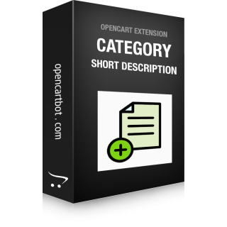 Category Short Description OpenCart 3