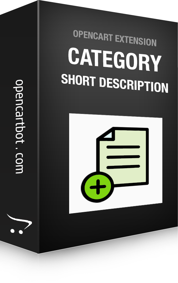 Category Short Description OpenCart 3