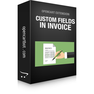 Custom fields in invoice address OpenCart