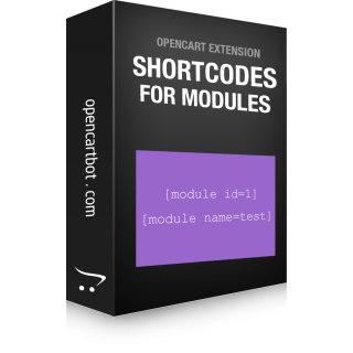 OpenCart Extension Shortcodes