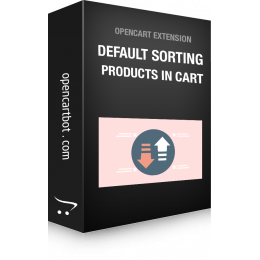 Default sort order in the cart OpenCart
