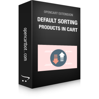 Default sort order in the cart OpenCart