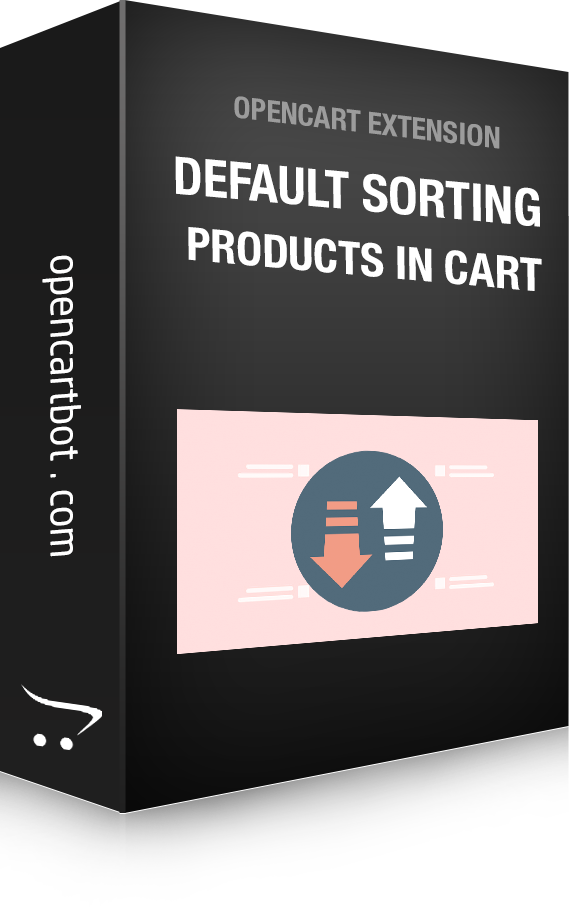 Default sort order in the cart OpenCart