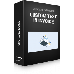 Custom text on invoice