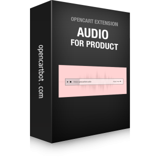 Audio player on product page