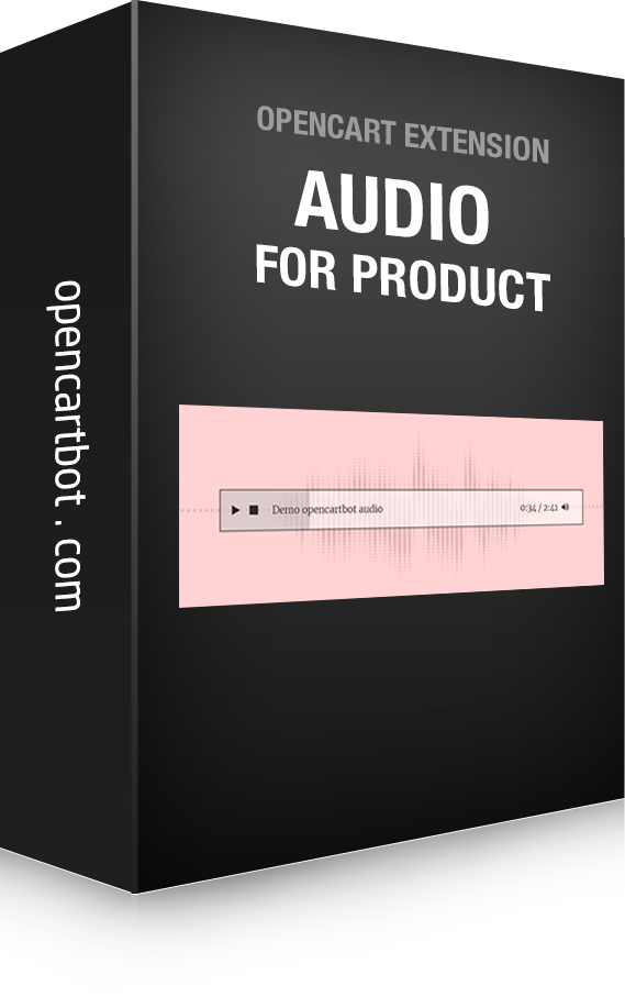 Audio player on product page
