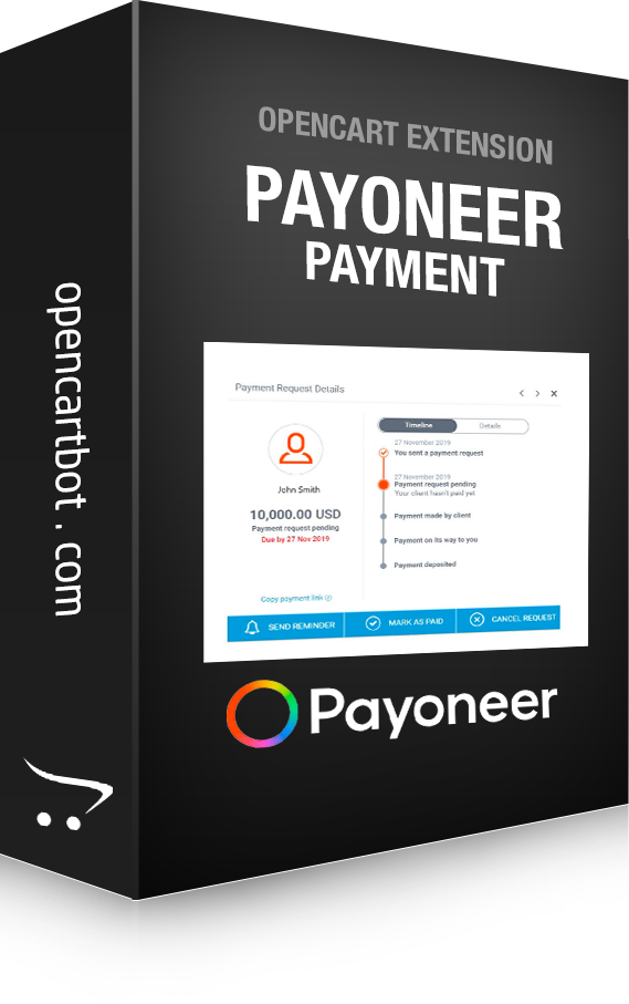 Payoneer payment extension OpenCart