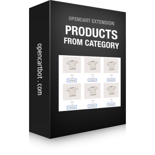 Products by Categories on Home page