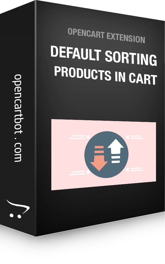 Default sort order in the cart OpenCart