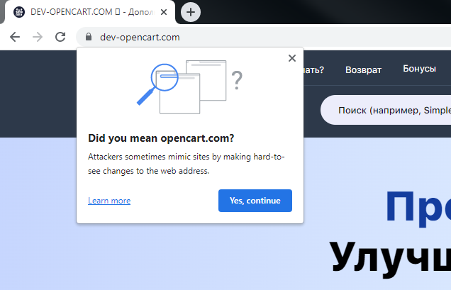 Chrome Warnings