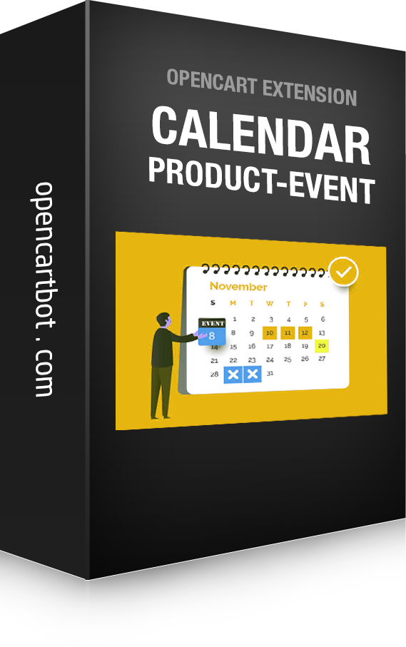 OpenCart Календар товарів