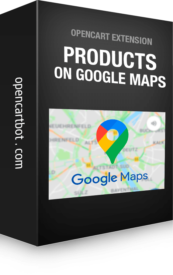 Product locations on map